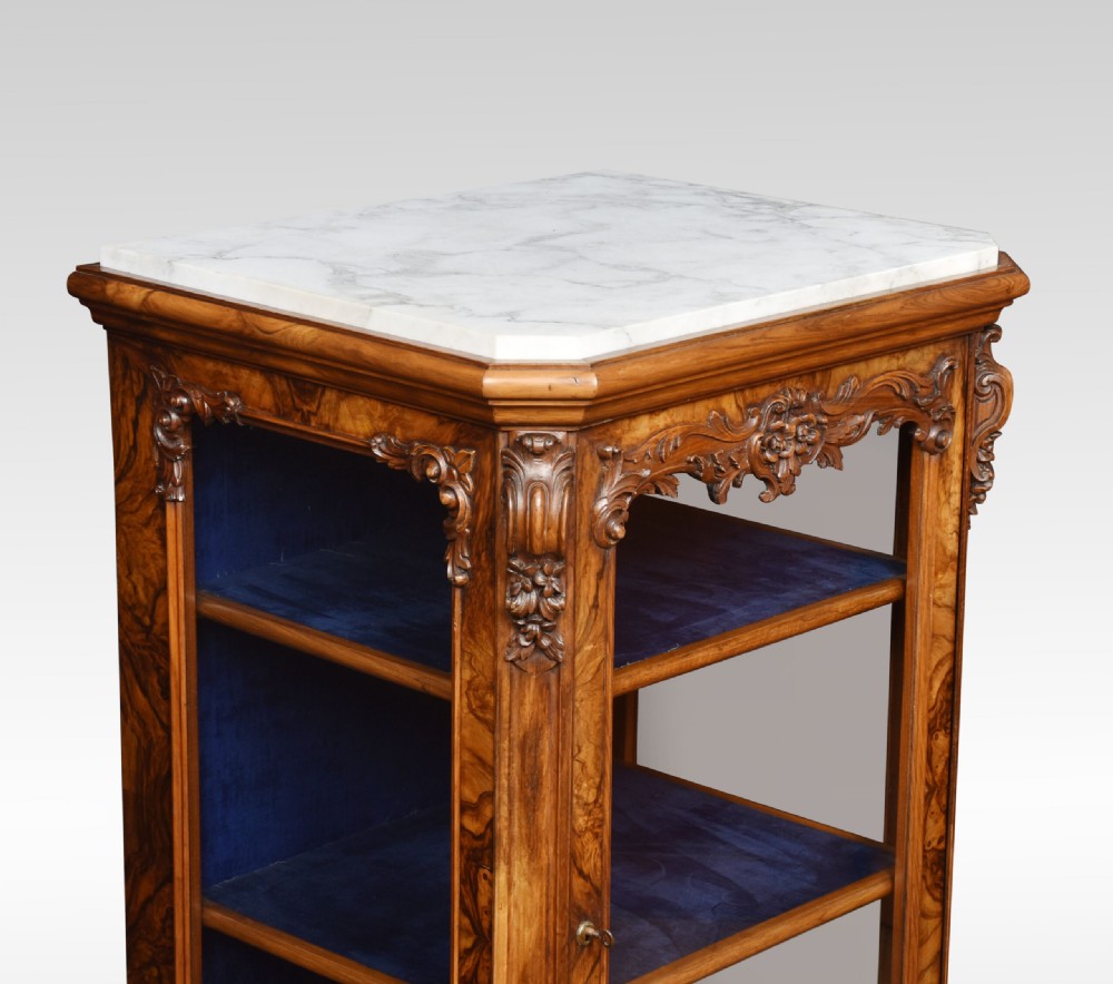 Figured Walnut Pier Cabinet View VI