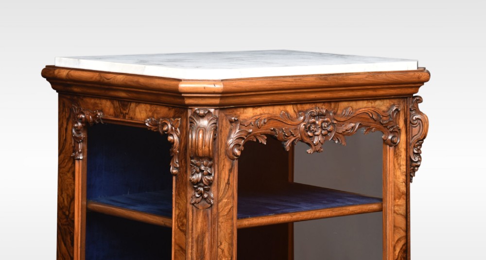 Figured Walnut Pier Cabinet View VII