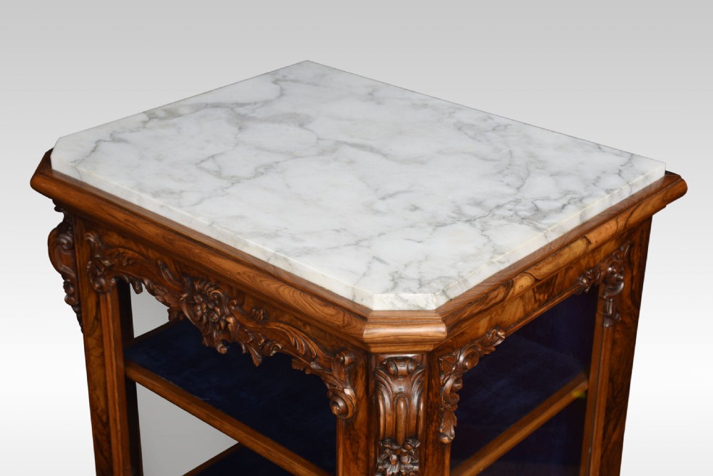 Figured Walnut Pier Cabinet View IX