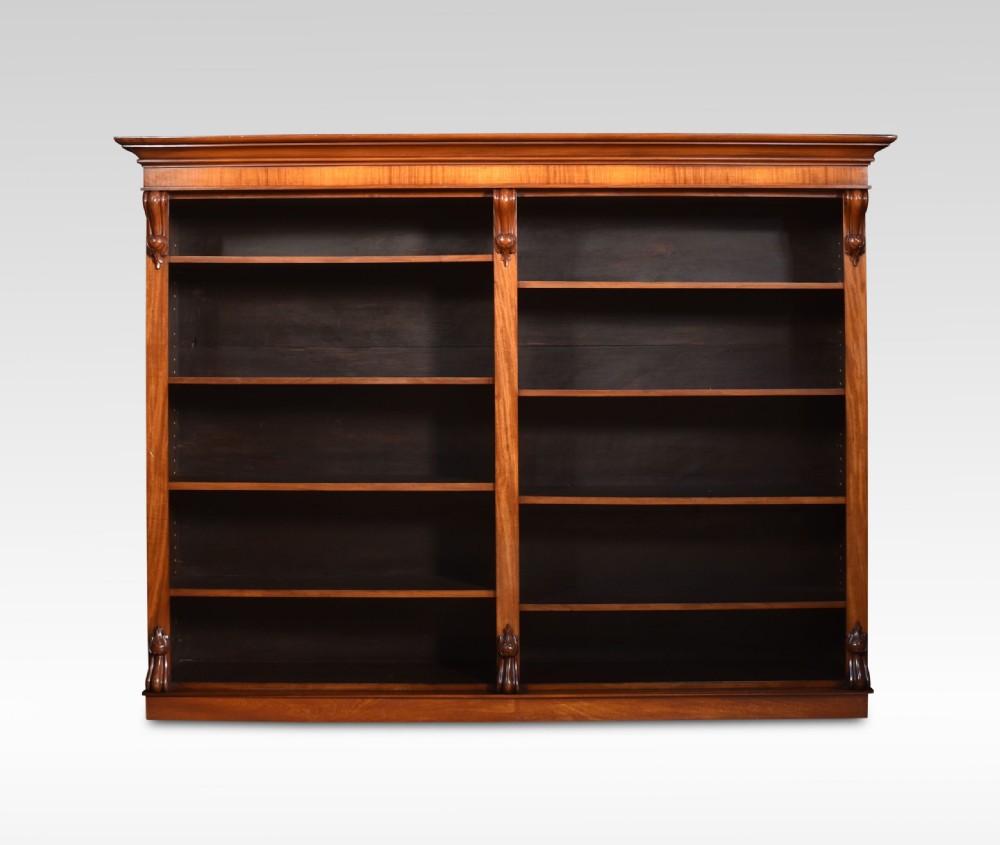 Large Mahogany Open Bookcase View III