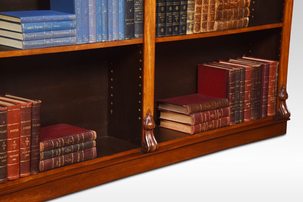 Large Mahogany Open Bookcase View VII