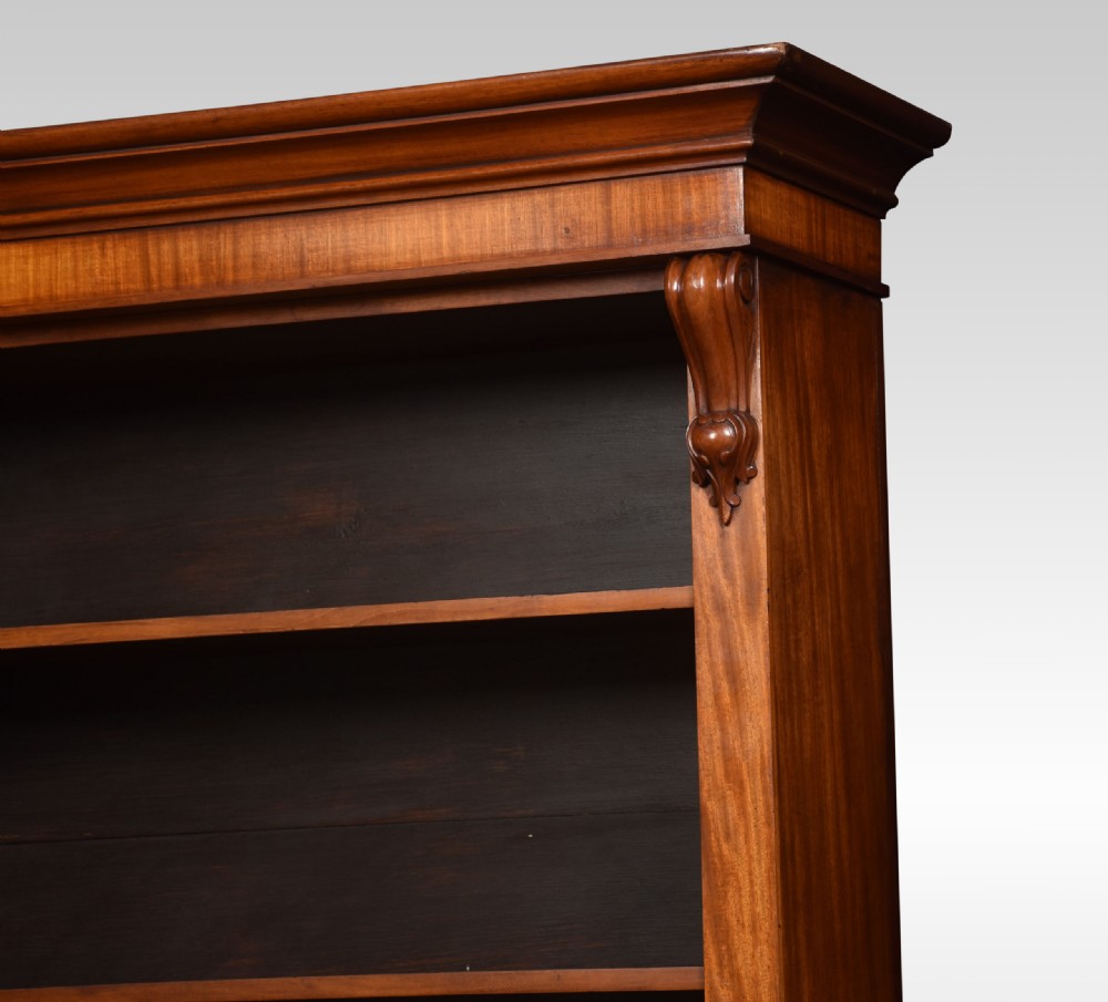Large Mahogany Open Bookcase View IX