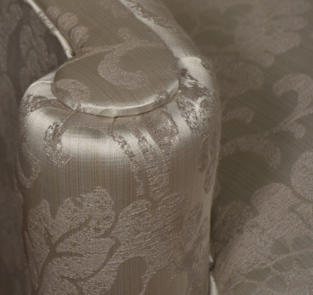 Pair of Georgian style wingback armchairs View III