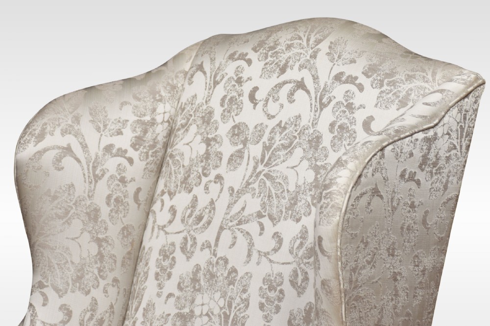 Pair of Georgian style wingback armchairs View VIII