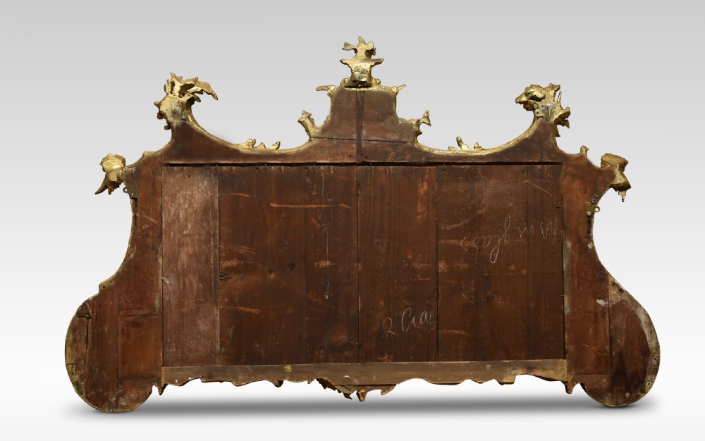 18th century Chinese Chippendale gilt wood wall Mirror View VIII