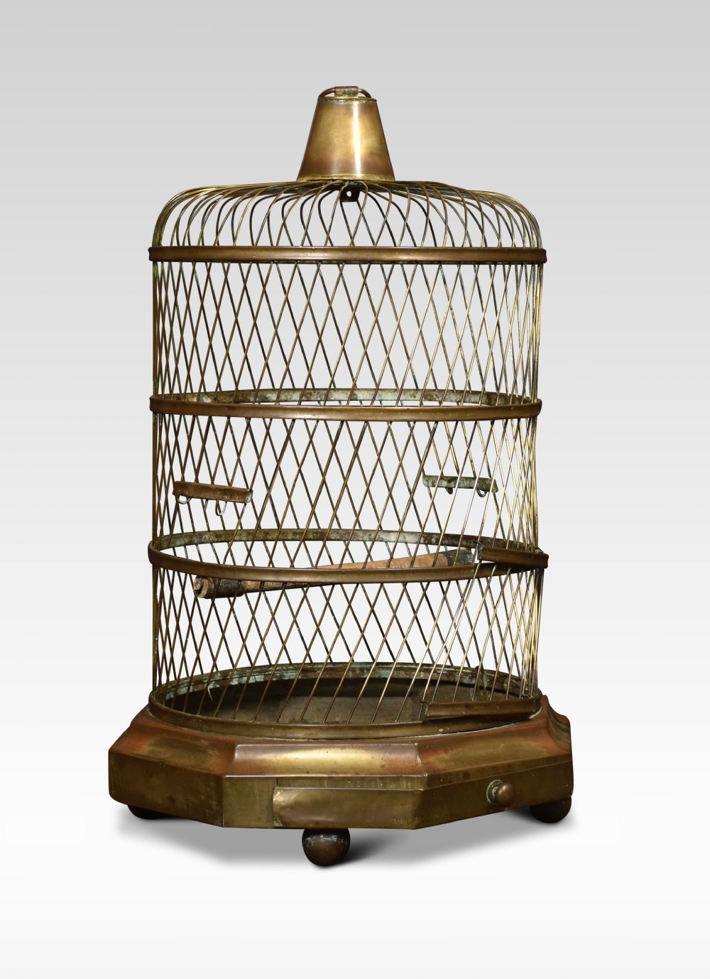 Large brass birdcage