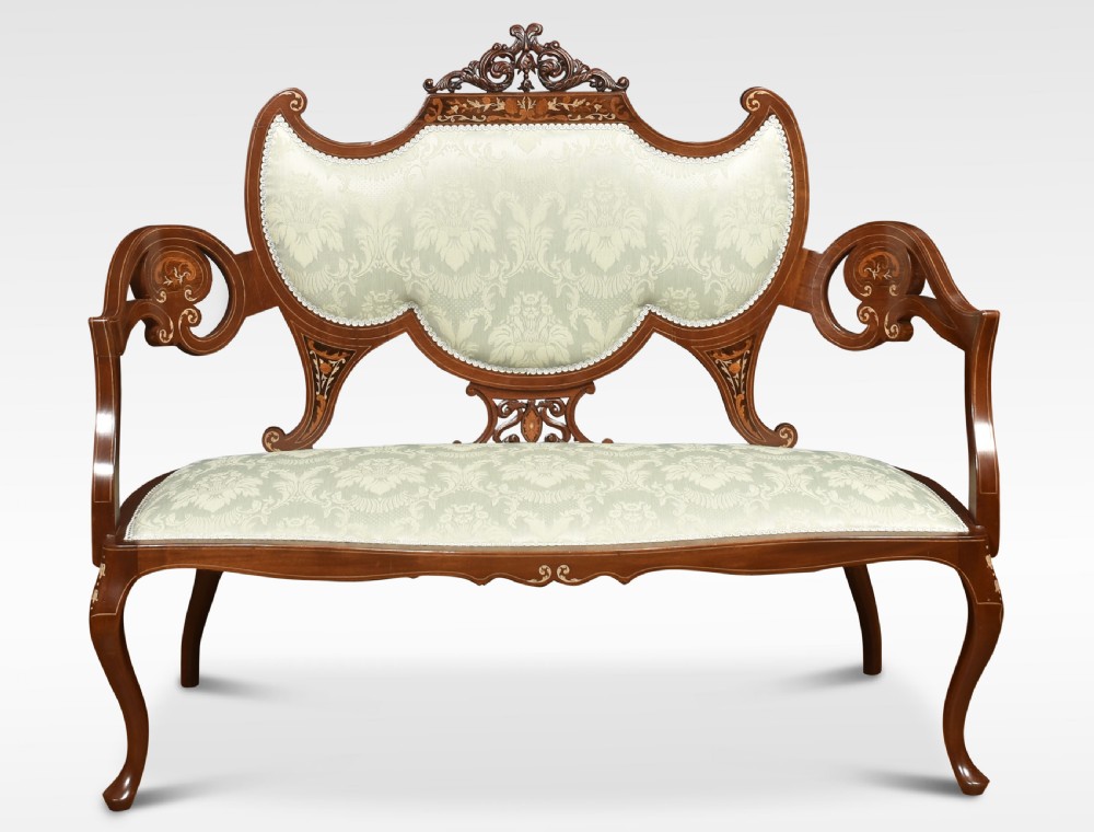 Inlaid settee