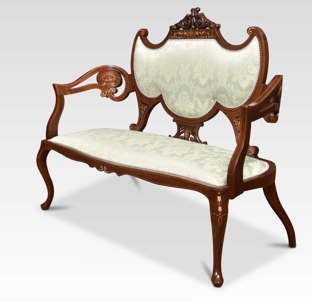 Inlaid settee View IX