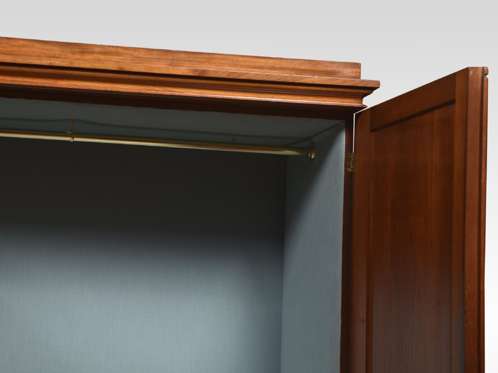 Mahogany three door wardrobe View IV