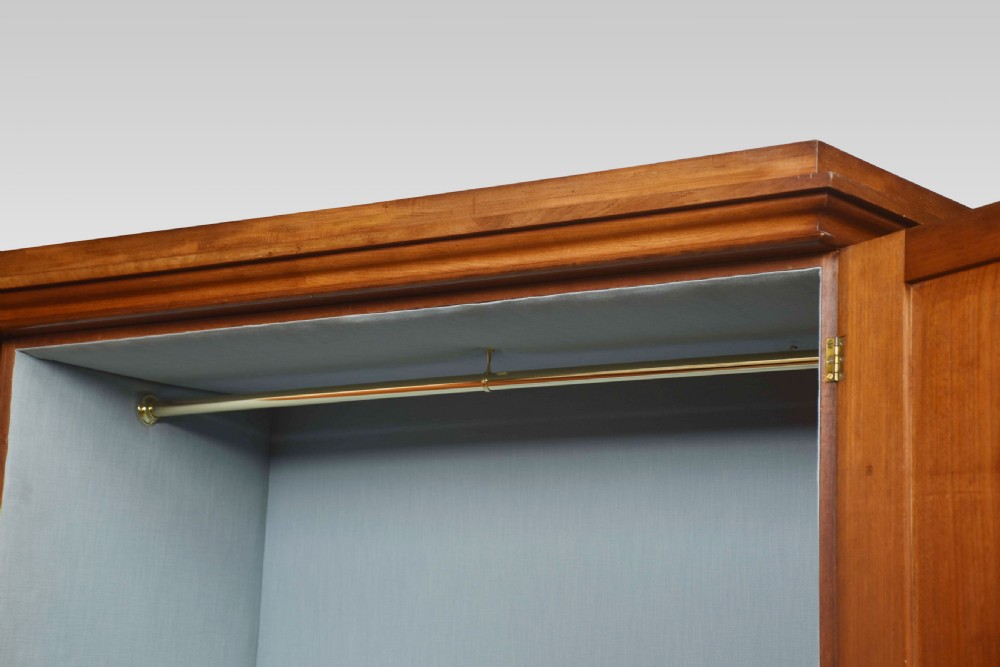 Mahogany three door wardrobe View X