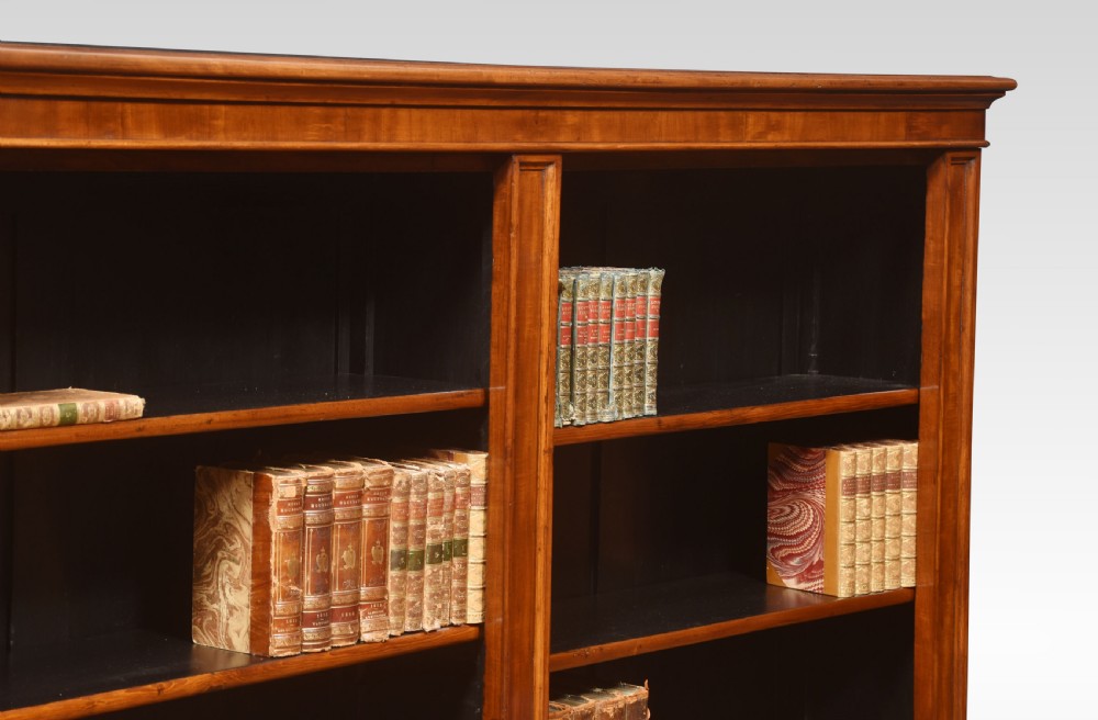 19th century mahogany dwarf open bookcase View III
