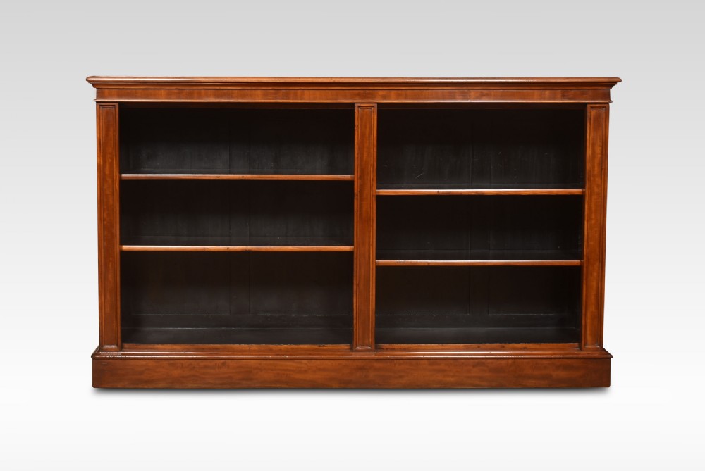 19th century mahogany dwarf open bookcase View IV
