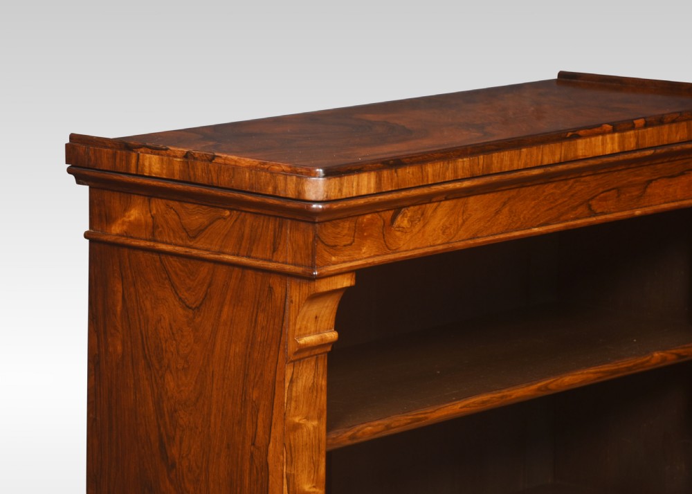 19th-century rosewood open bookcase View II