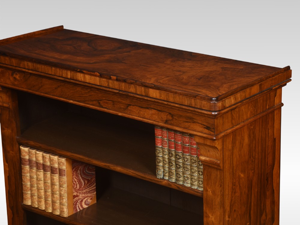 19th-century rosewood open bookcase View III