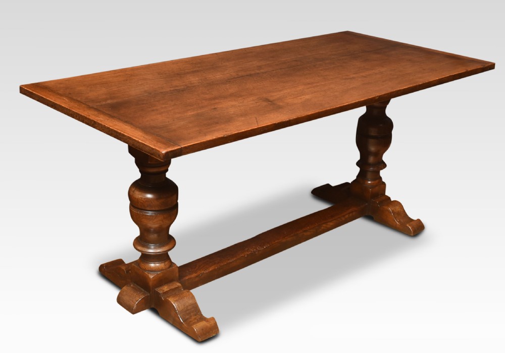 Oak refectory table