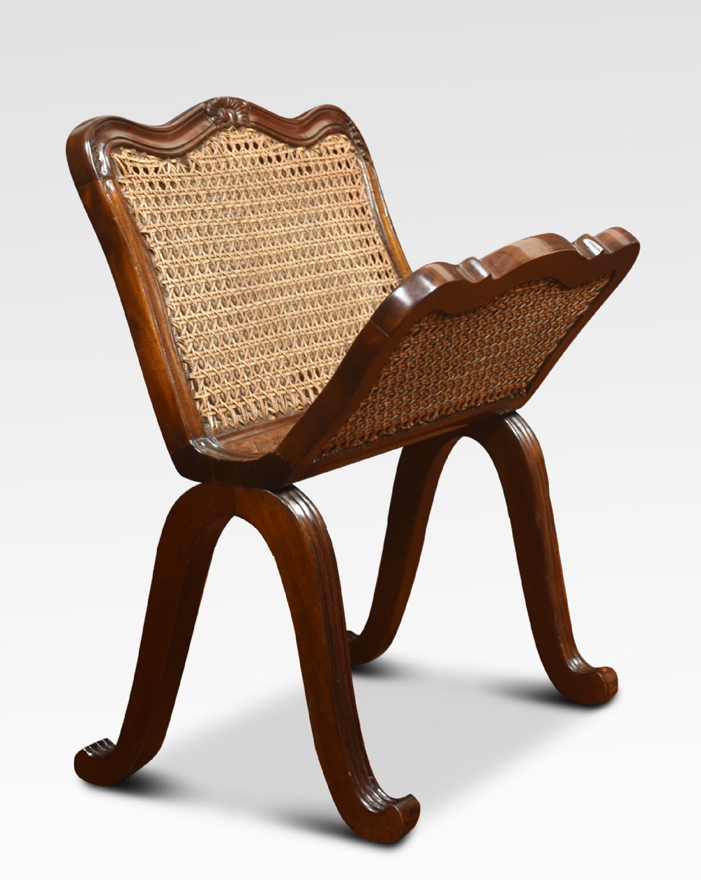 Mahogany framed luggage rack