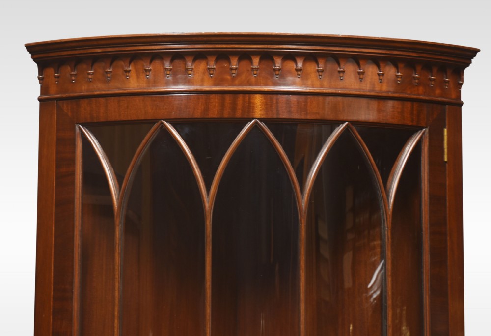 George III style mahogany corner cabinet View II