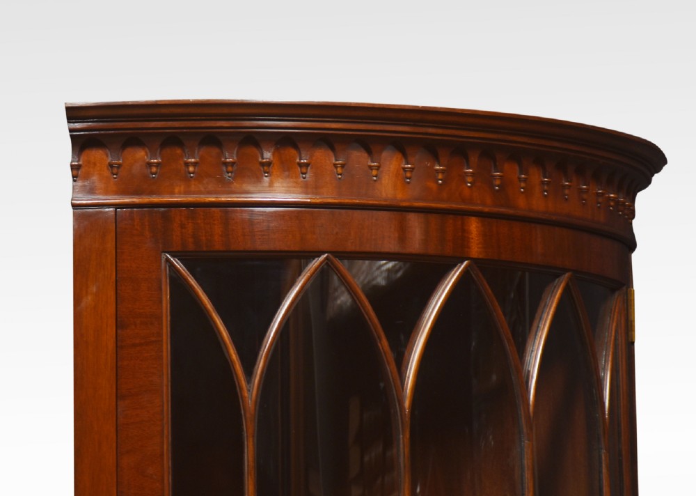 George III style mahogany corner cabinet View V