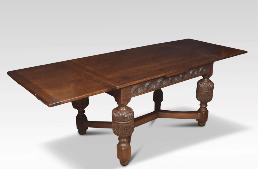 Oak Draw-leaf Refectory Table