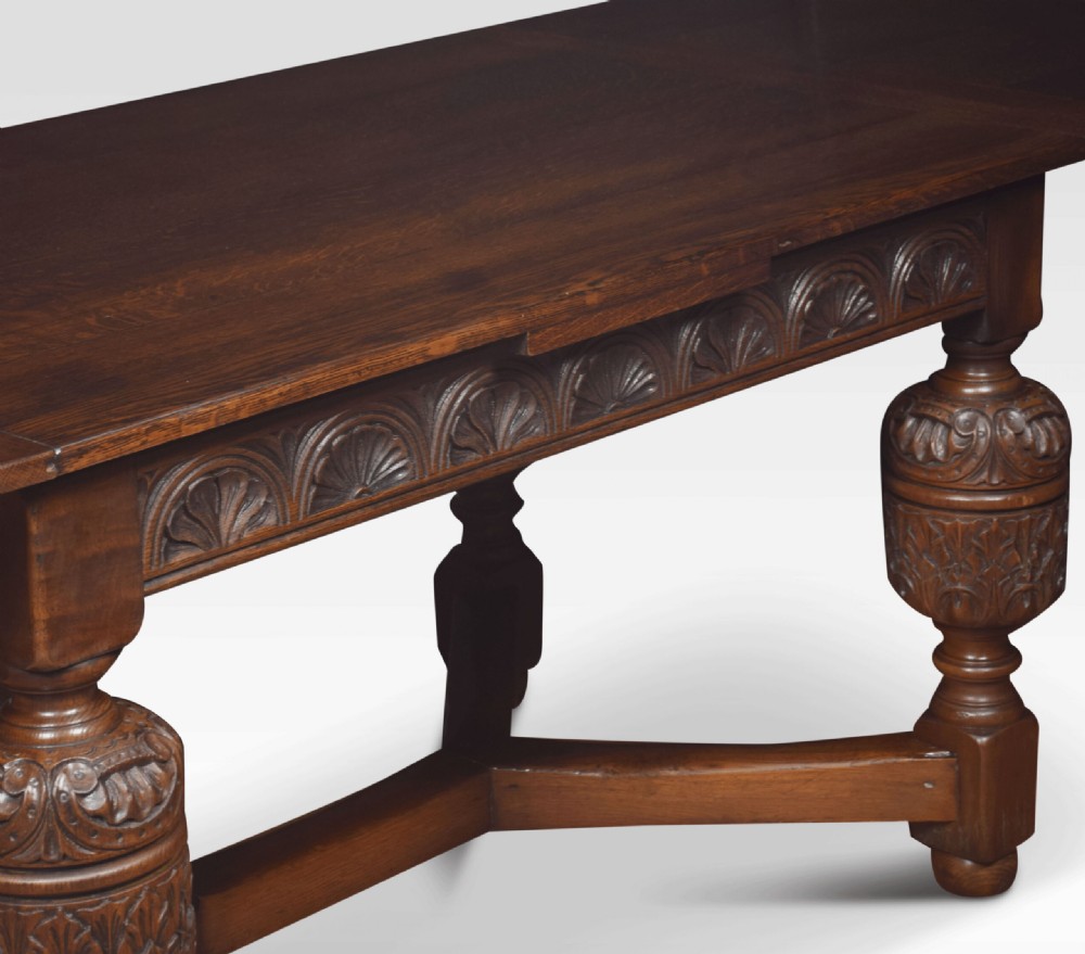 Oak Draw-leaf Refectory Table View II