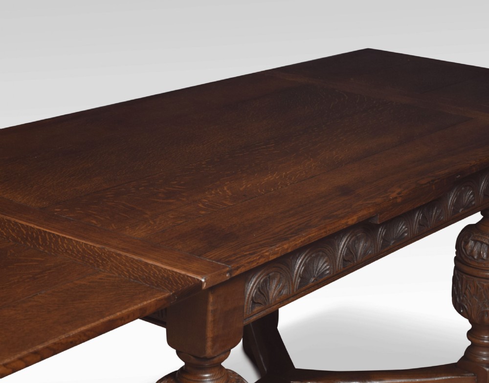 Oak Draw-leaf Refectory Table View III