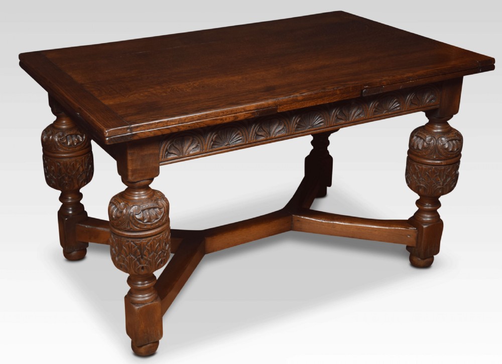 Oak Draw-leaf Refectory Table View IV