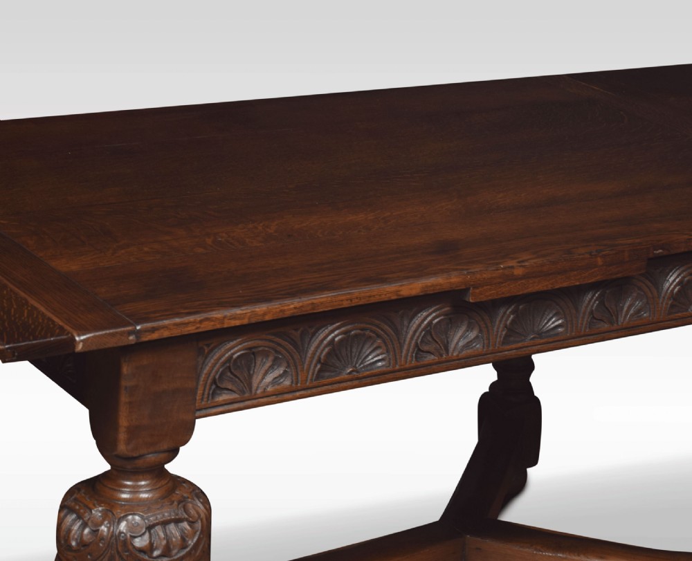 Oak Draw-leaf Refectory Table View VII