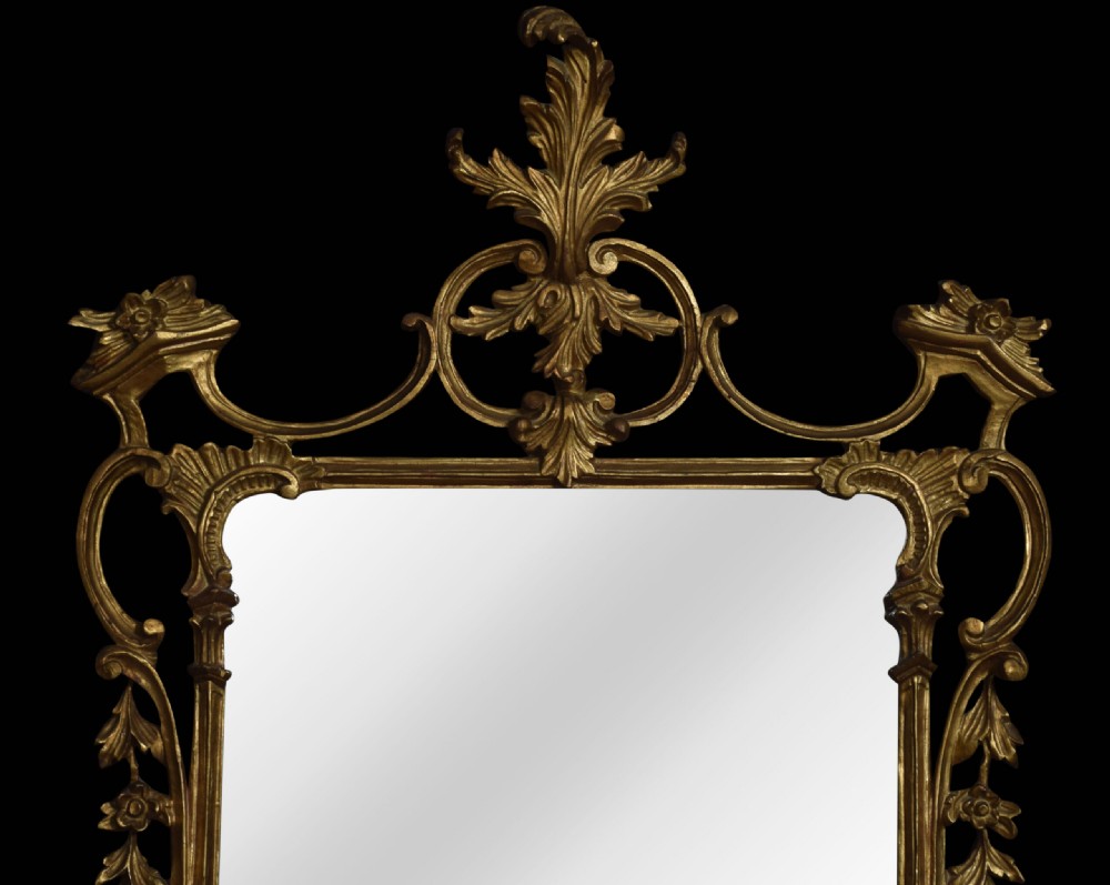 Rococo Revival Giltwood Mirror View II