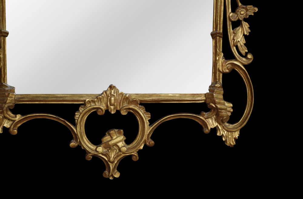 Rococo Revival Giltwood Mirror View III