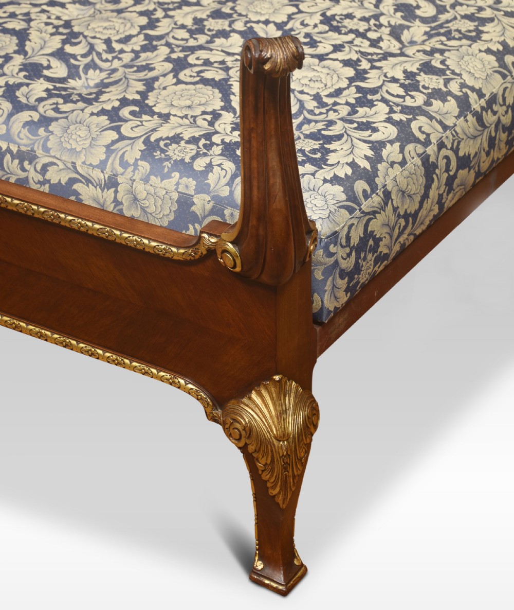 Pair of Walnut and Parcel gilt beds View VII