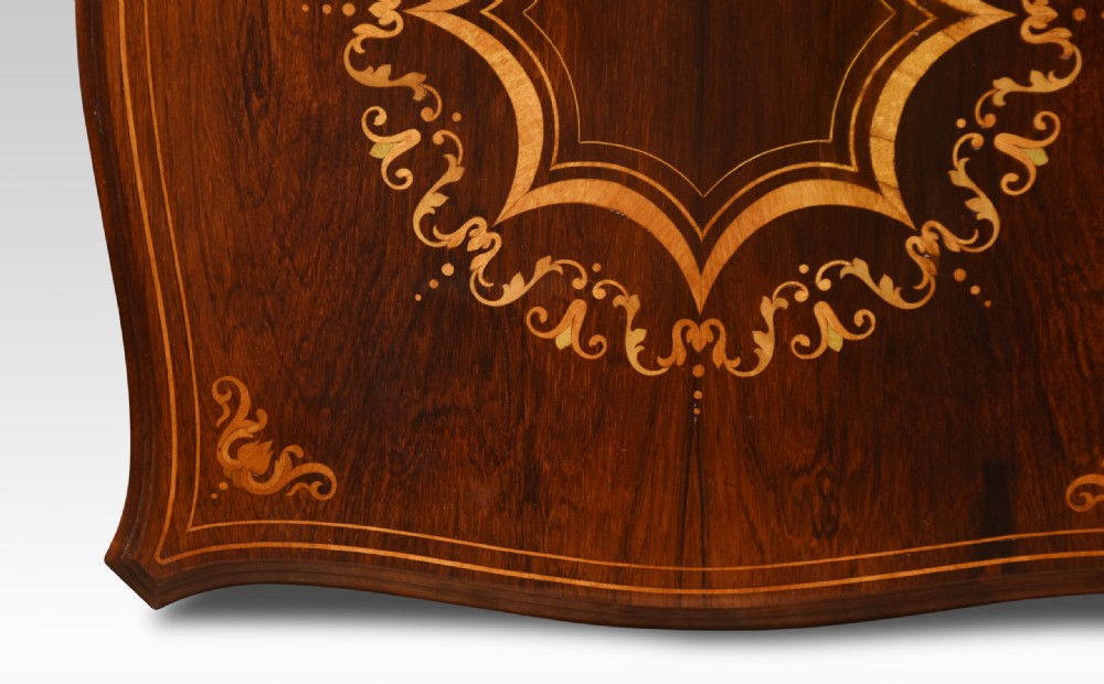 Rosewood Inlaid Revolving Bookcase View V