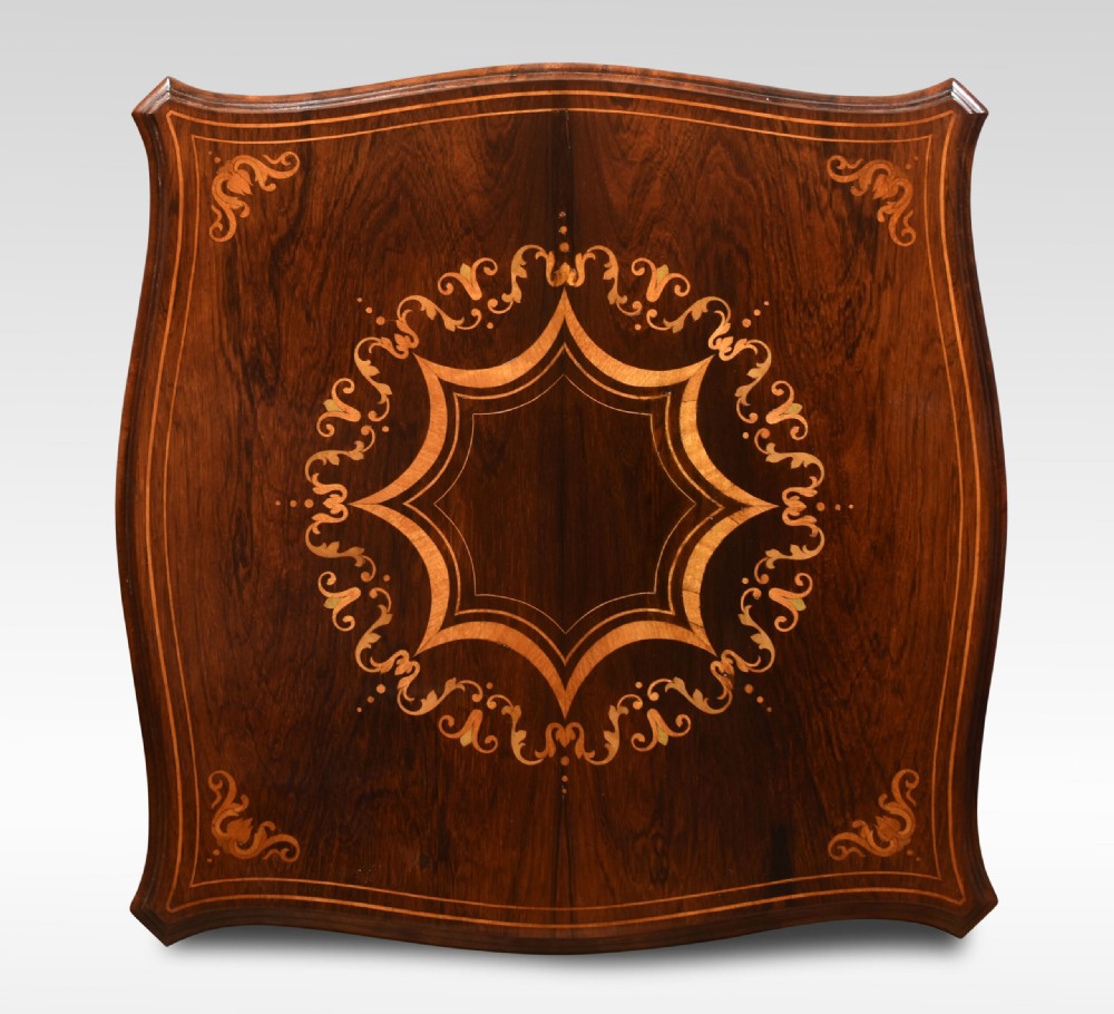 Rosewood Inlaid Revolving Bookcase View VI