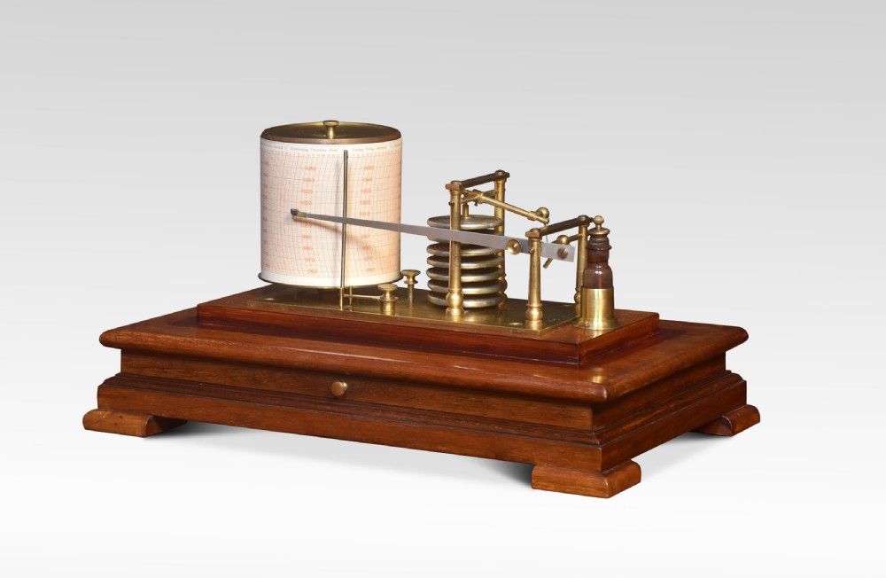 Walnut cased Barograph by Mappin and Webb View IV