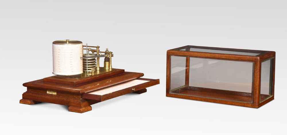 Walnut cased Barograph by Mappin and Webb View V