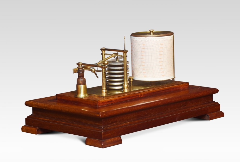Walnut cased Barograph by Mappin and Webb View VI