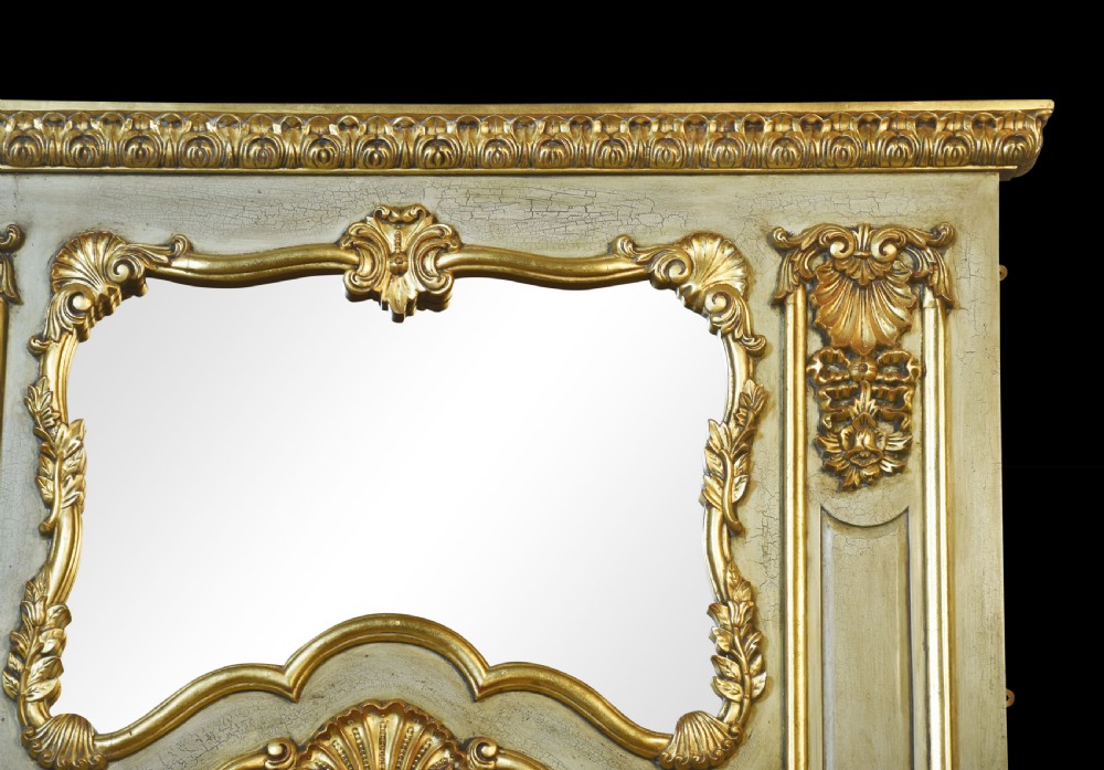 Pair of Louis XV Style Trumeau Mirrors View V