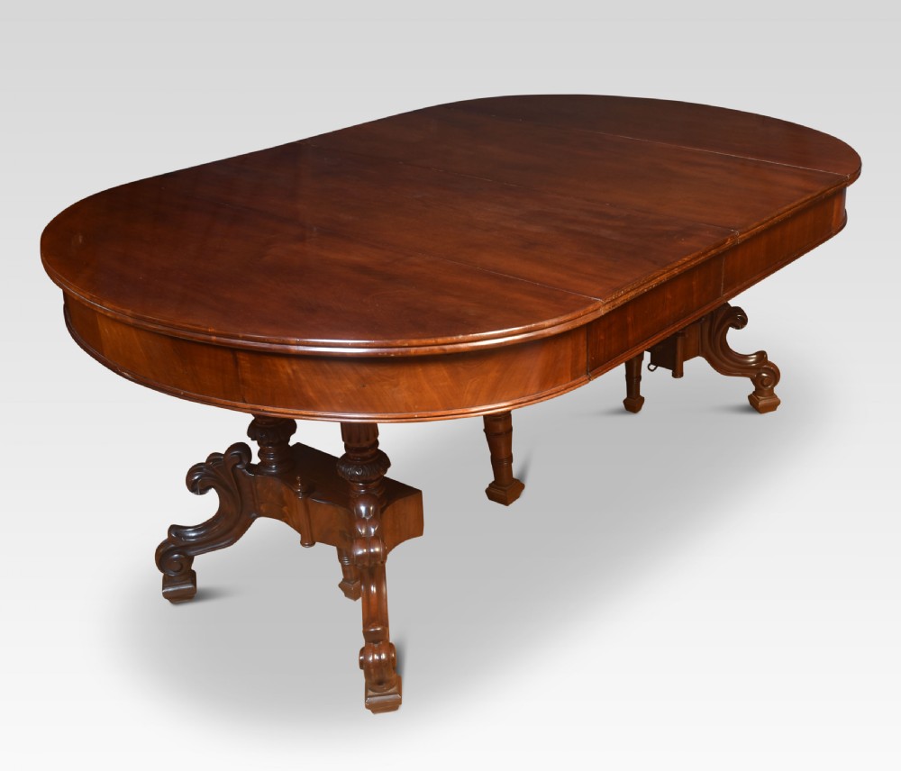 19th century mahogany dining table