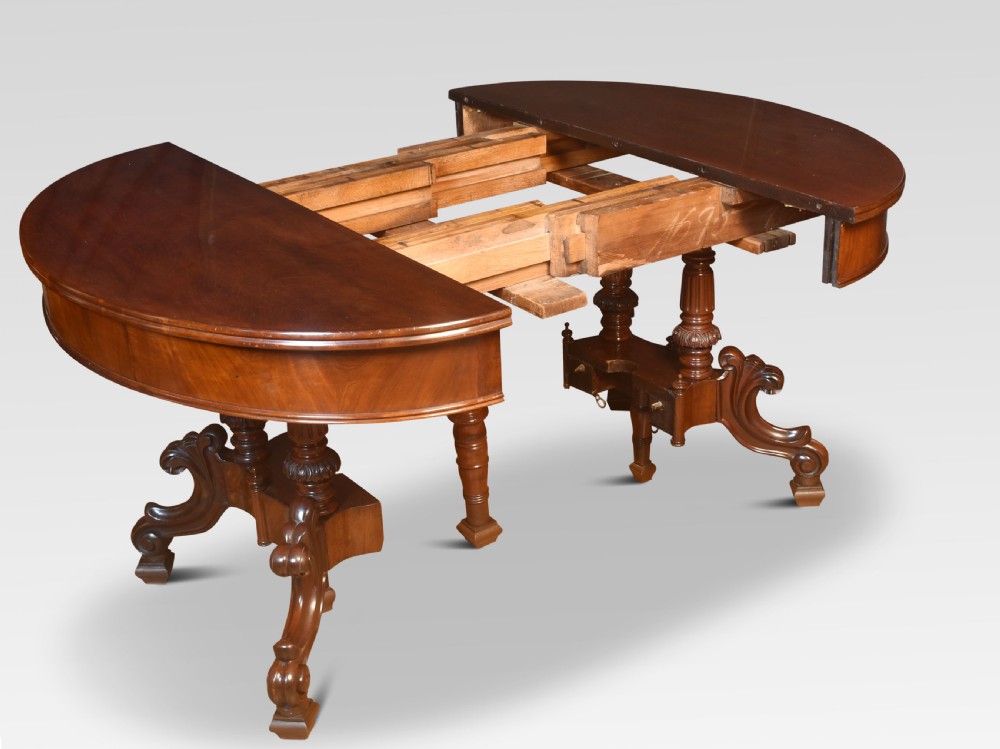 19th century mahogany dining table View VII