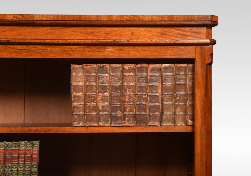Mahogany Open Bookcase View II