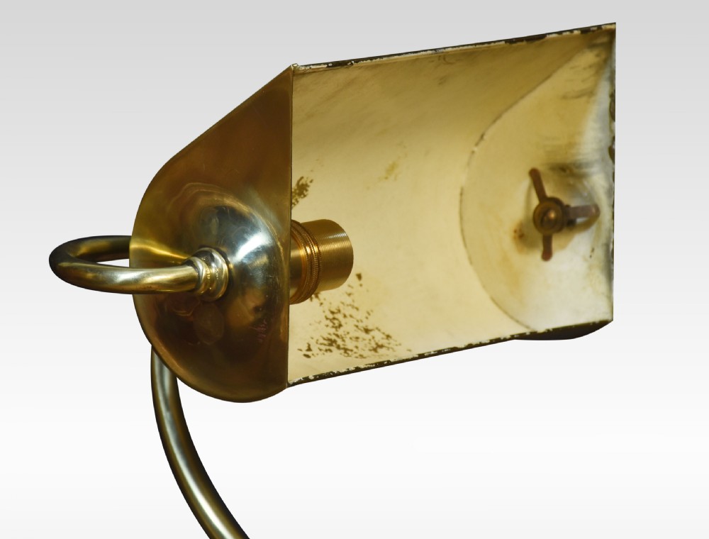 Bankers brass desk lamp View VI