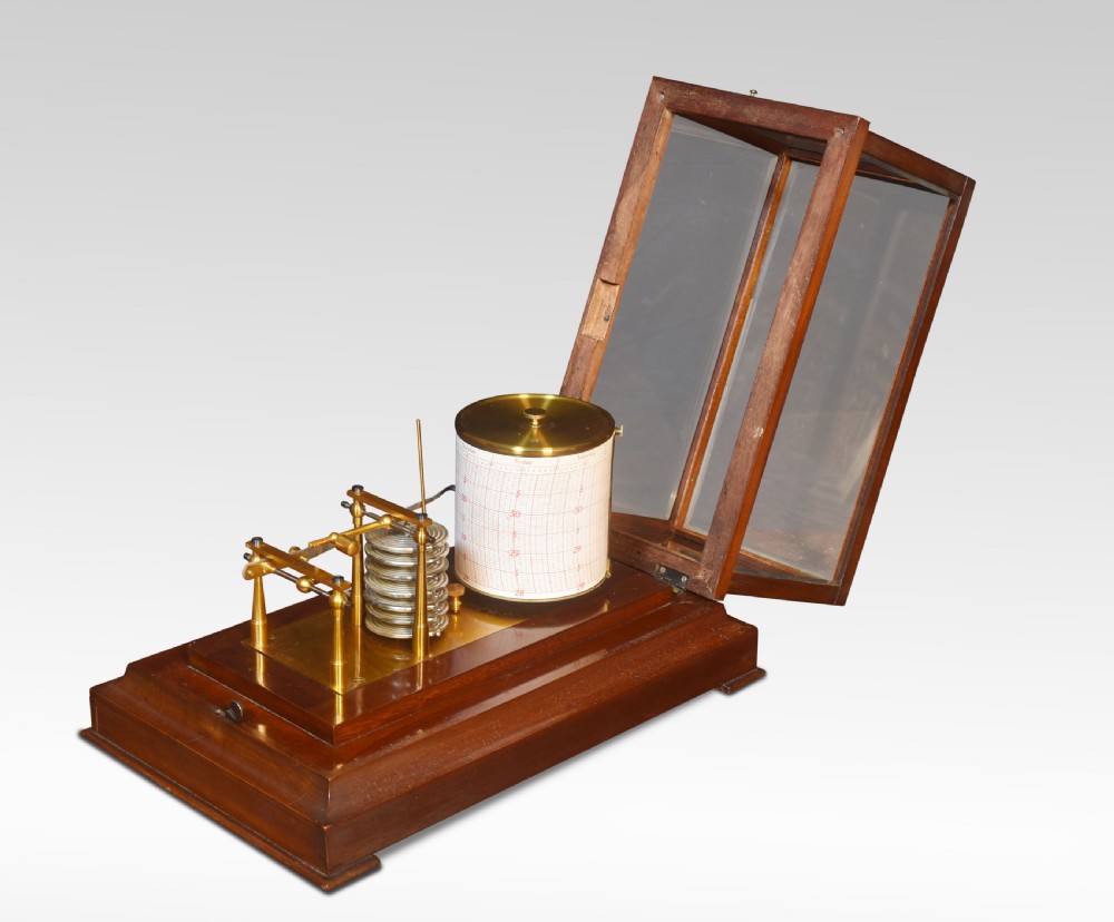 Mahogany cased Barograph by R. Stewart View IV