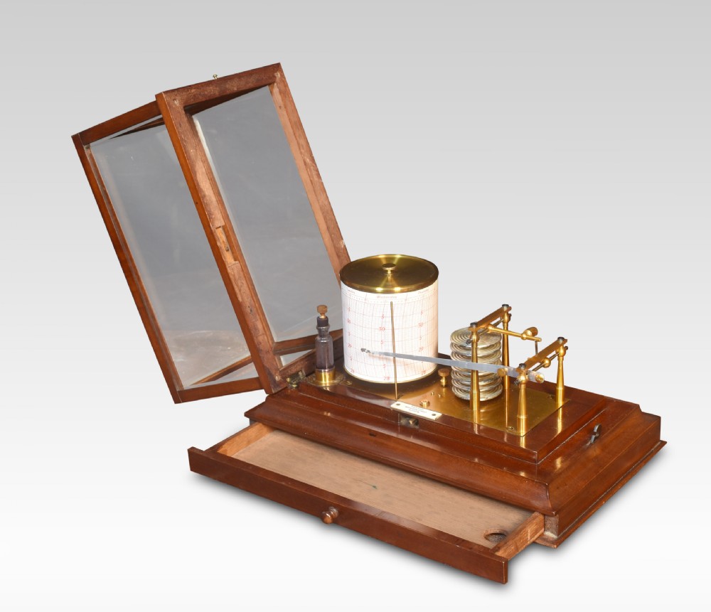 Mahogany cased Barograph by R. Stewart View V
