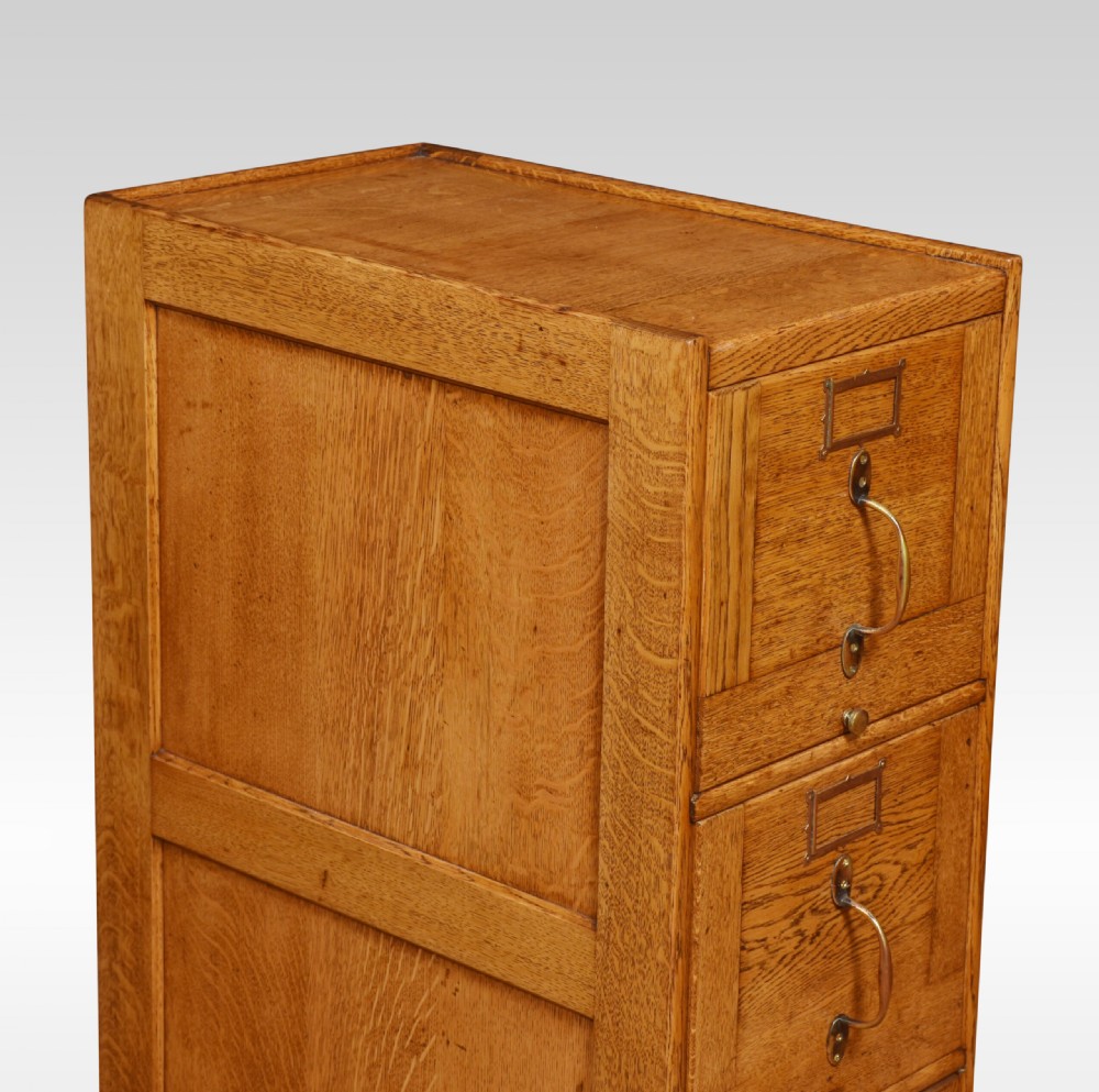 Oak Filing Cabinet View III