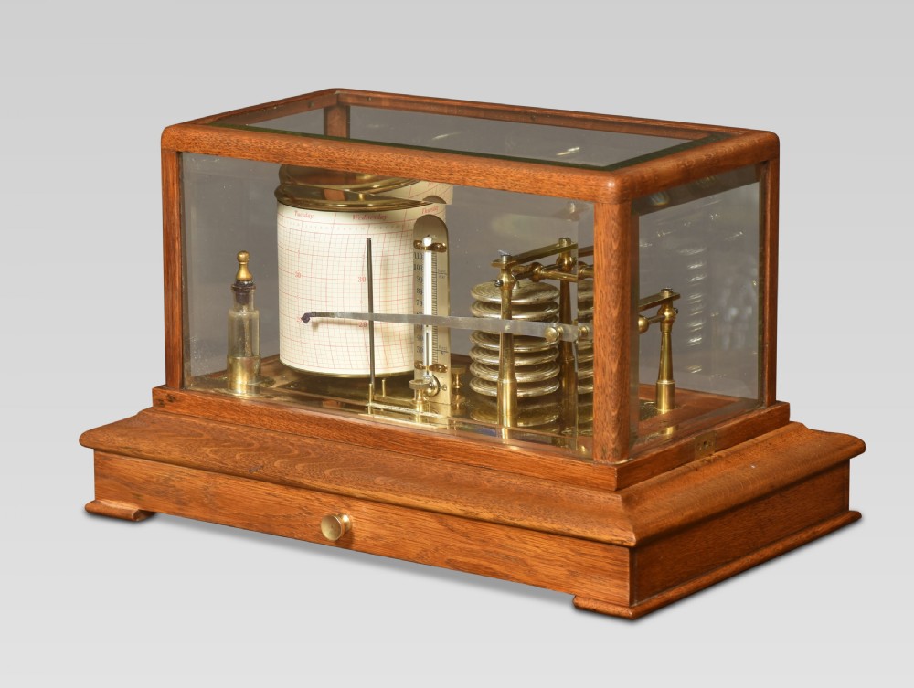 Oak cased John Trotter of Glasgow barograph
