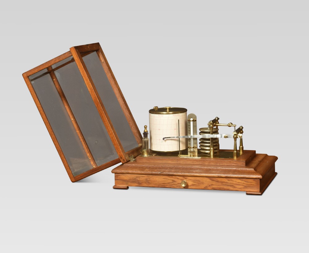 Oak cased John Trotter of Glasgow barograph View III