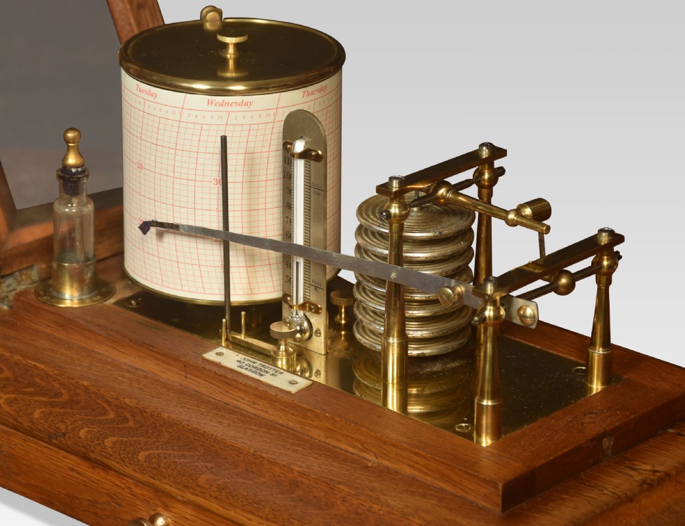 Oak cased John Trotter of Glasgow barograph View V