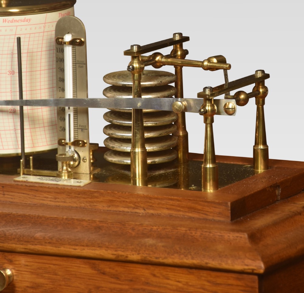 Oak cased John Trotter of Glasgow barograph View VI