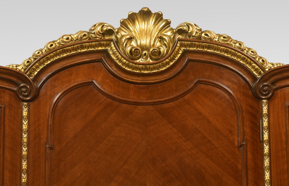 Walnut three-door compactum wardrobe View III