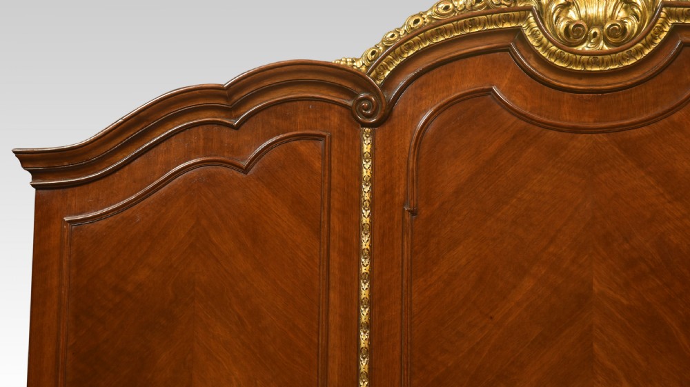 Walnut three-door compactum wardrobe View IV