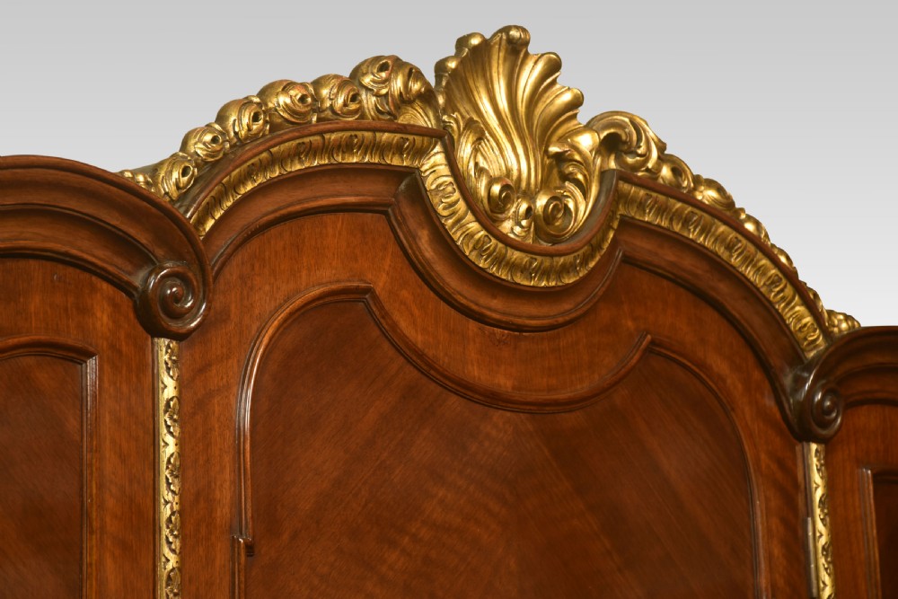 Walnut three-door compactum wardrobe View XI